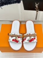 LV x TM Lily Flat Mule White - Image 2