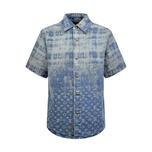 LV Denim Short-Sleeved Shirt