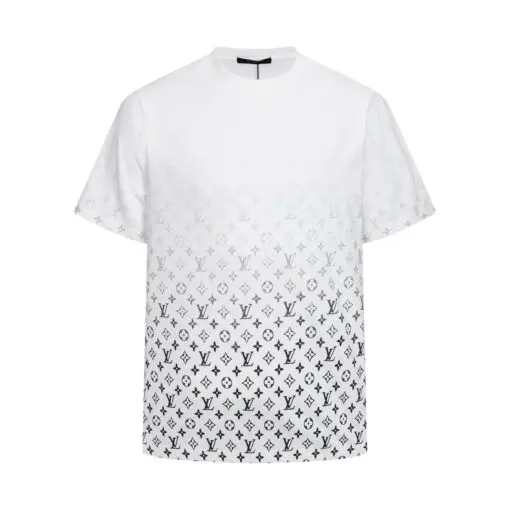 LV Gradient Cotton T-Shirt Light Cotton Jersey White & Black