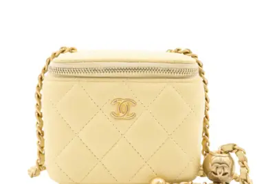 Chanel Pearl Crush Mini Yellow Vanity Case
