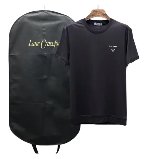 Prada Men’s Round Neck T-Shirt Black