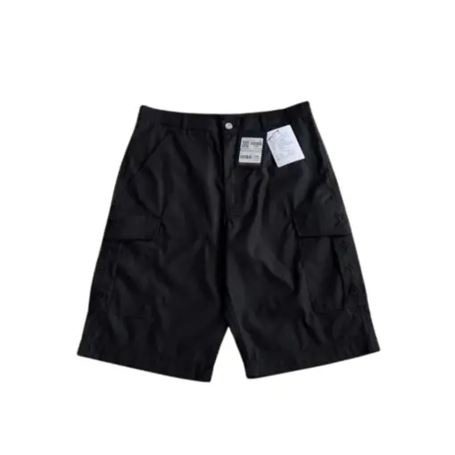 LV Black Cargo Style Shorts