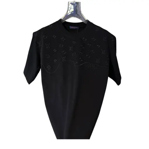 LV Monogram Stud T-Shirt Black