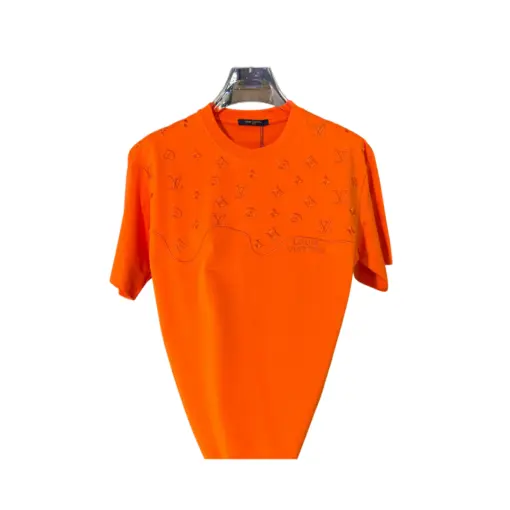 LV Monogram Stud T-Shirt Orange
