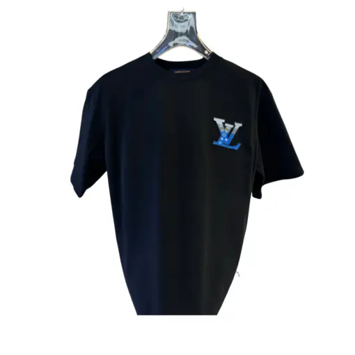 LV Short-Sleeve T-Shirt Signature Patch Logo Black