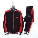 Ribbon Tracksuit Black & Red