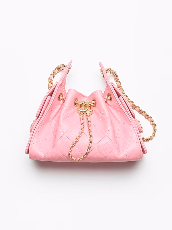 0400026048114_PINK Chanel 25 Mini Pink Handbag - Image 1