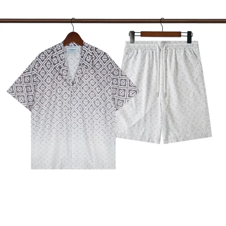 Casablanca Monogram Gradient Shirt And Short Set