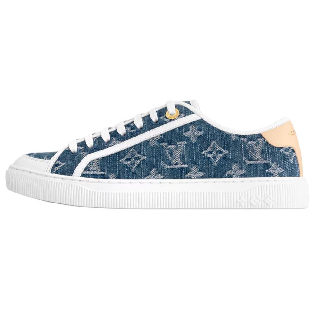 LV Lagoon Dark Blue Monogram Denim Sneakers