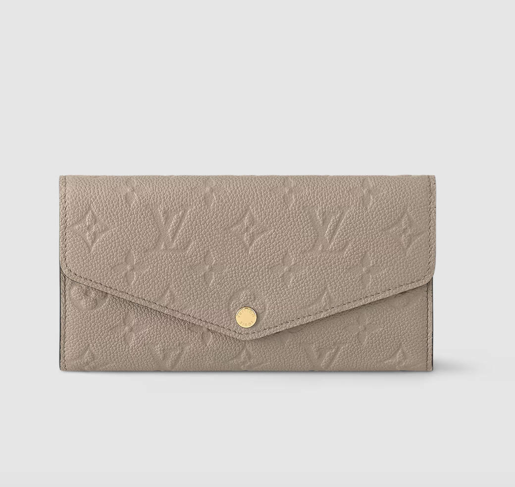 LV Sarah Turtledove Monogram Empreinte Leather Wallet