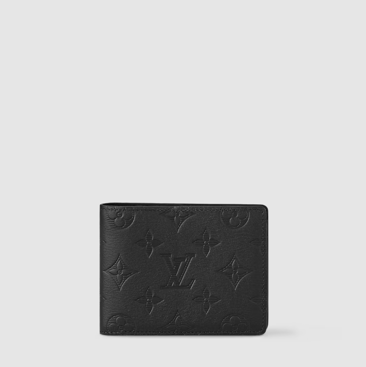 LV Multiple Black Monogram Shadow Leather Wallet
