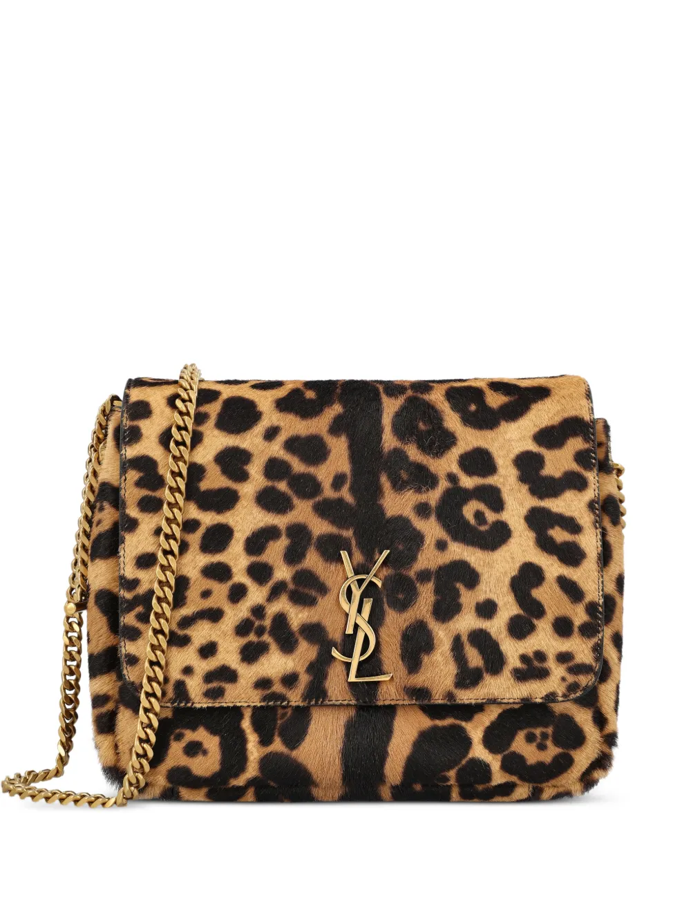 32916351_63328691_1000 Saint Laurent Kate Leopard Print Pony Hair Shoulder Bag - Image 1