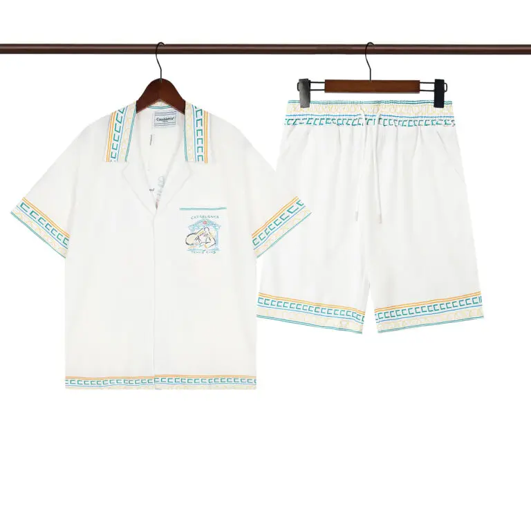 Casablanca High-End Vacation Shirt And Short Set