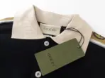 Monogram Panel Cotton-Piqué Polo Shirt Dark Navy - Image 2