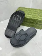 Platform Slide Sandal Grey - Image 2