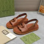 Interlocking Sandals Brown - Image 2