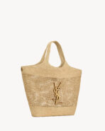 Saint Laurent Icare Crocheted Raffia Maxi Tote Bag