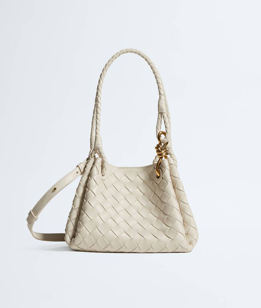 Bottega Veneta Small Parachute White Shoulder Bag