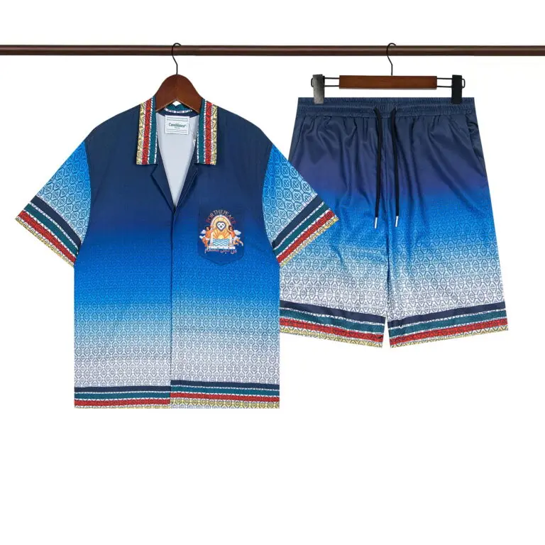 Casablanca ‘Studio de Musique’ Silk-Twill Shirt And Shorts Set