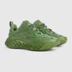 cub3d Men Green Mesh Sneakers - Image 2