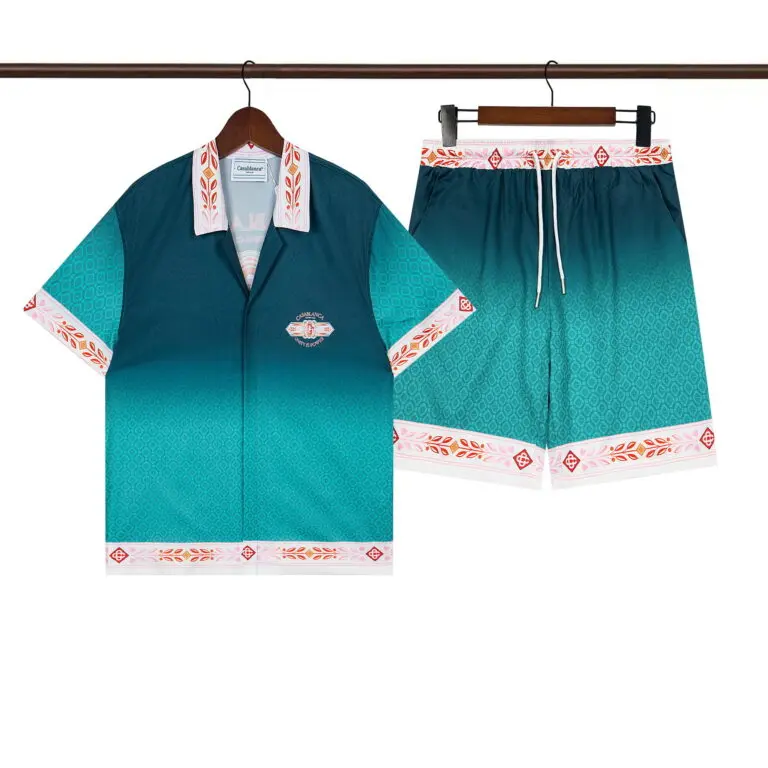 Casablanca “Unity Is Power” Green Shirt And Shorts Set