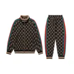 Jacquard Tracksuit Black