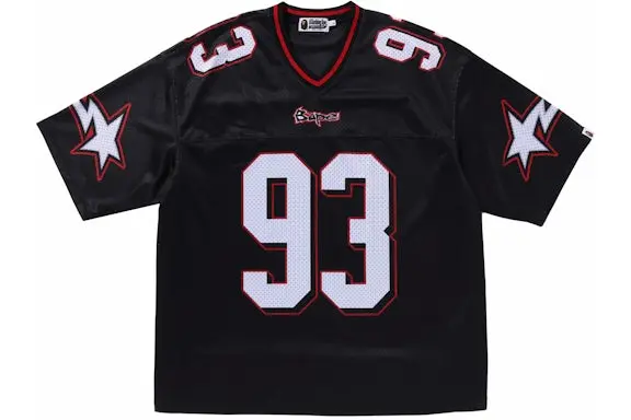 BAPE Football Relaxed Fit Tee Black
