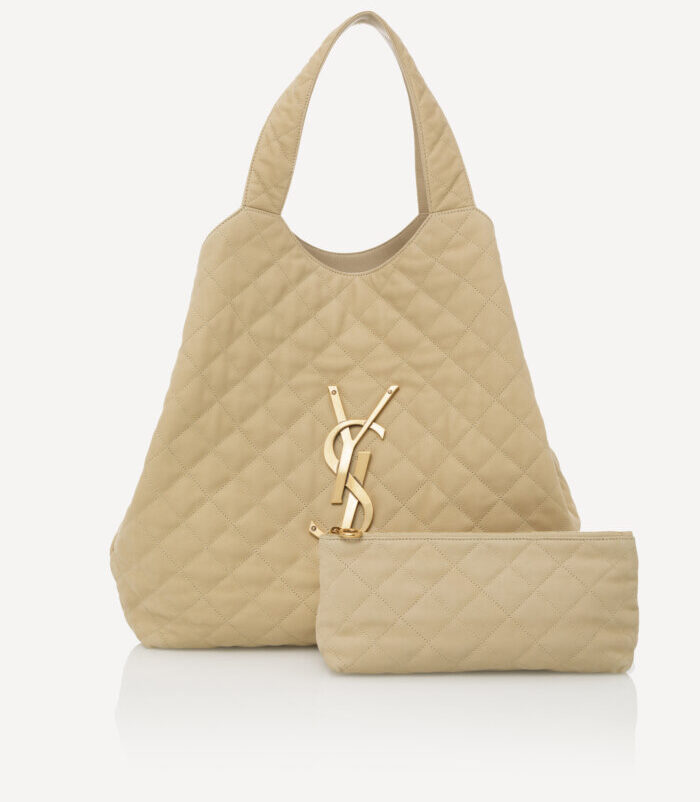 C5D45004-Copy-700x1050 Saint Laurent Icare Beige Maxi Shopping Bag - Image 1