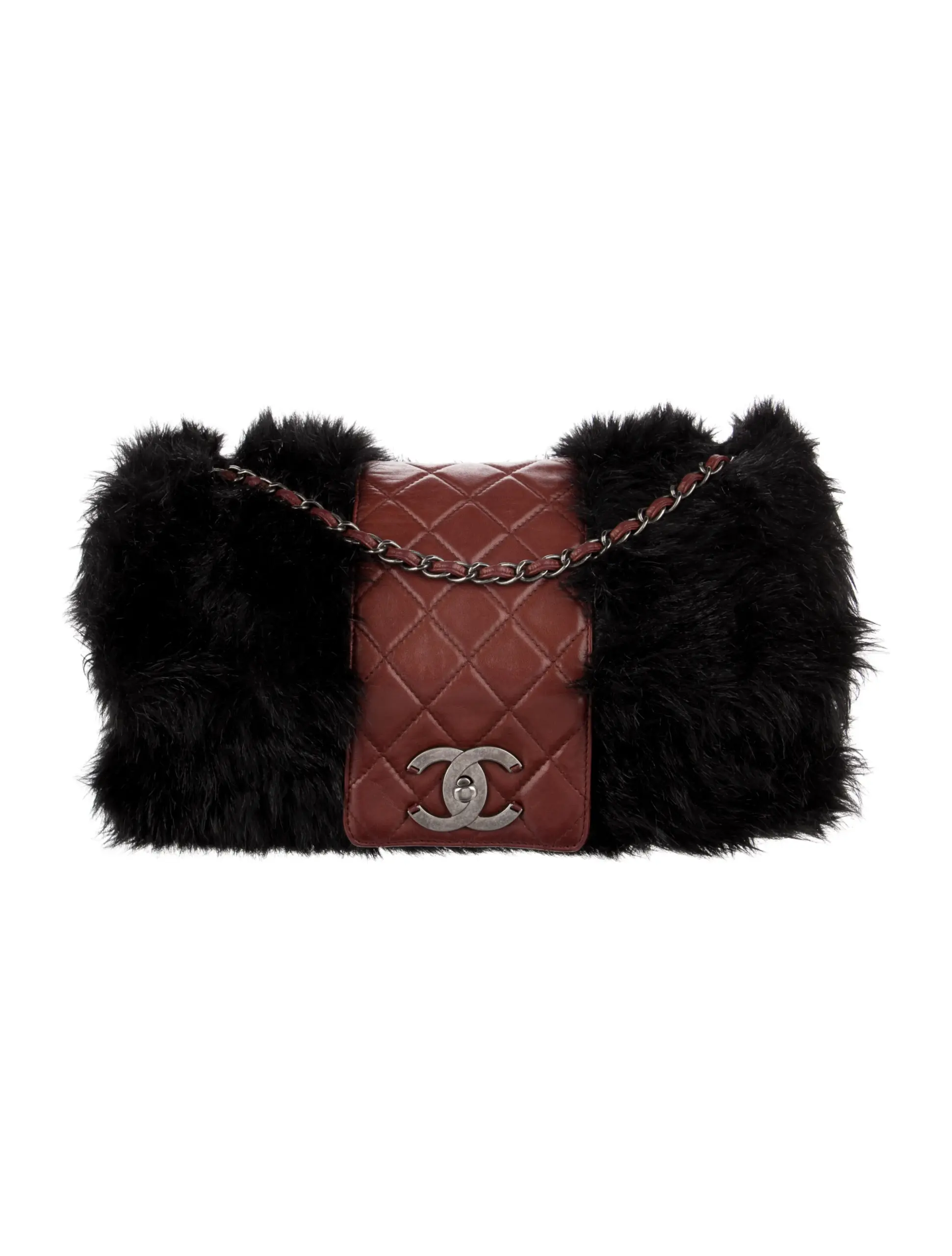 CHA802436_1_enlarged Chanel Arctic Fantasy Fur Flap Bag - Image 1