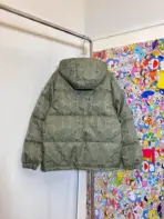 Jumbo Canvas Down Jacket Grey - Image 2