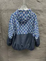 Bomber Oblique Jacket Black/ Blue - Image 2