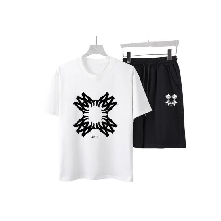 Amiri MA Quad T-Shirt And Shorts Set White