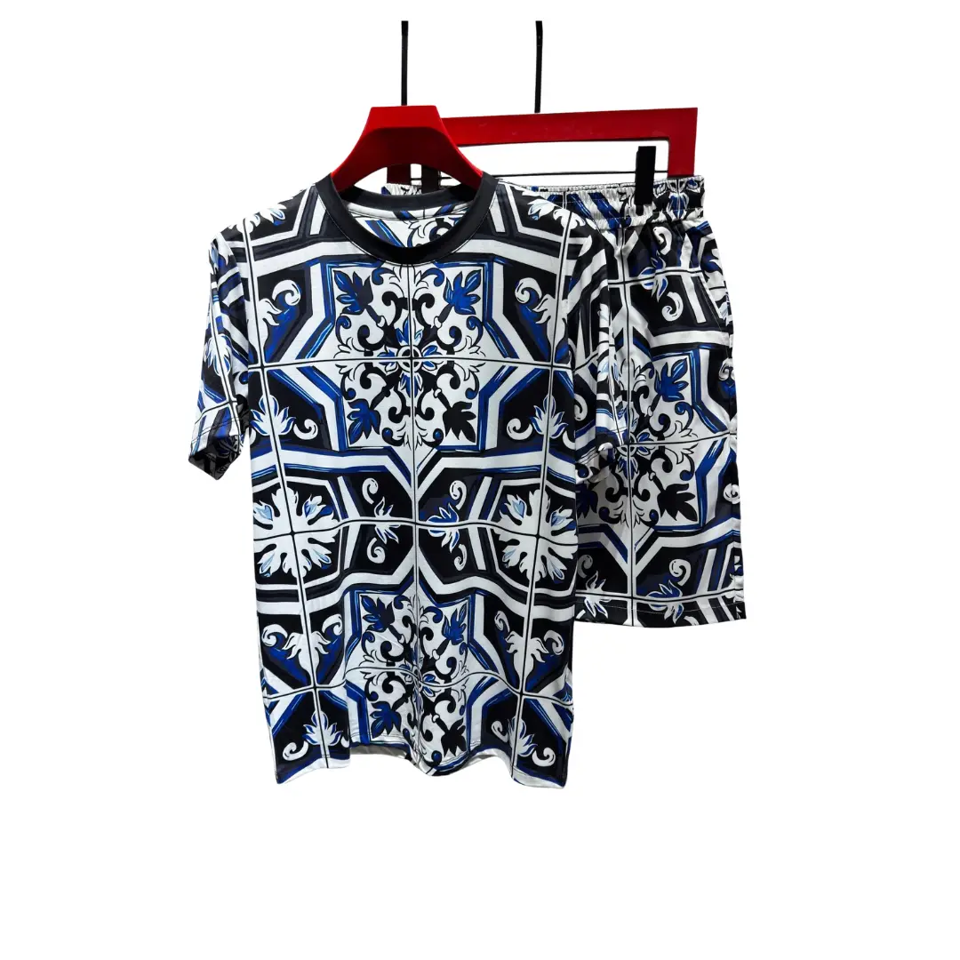 Dolce & Gabbana Sicilian Majolica Tile-Print T-Shirt And Shorts Set