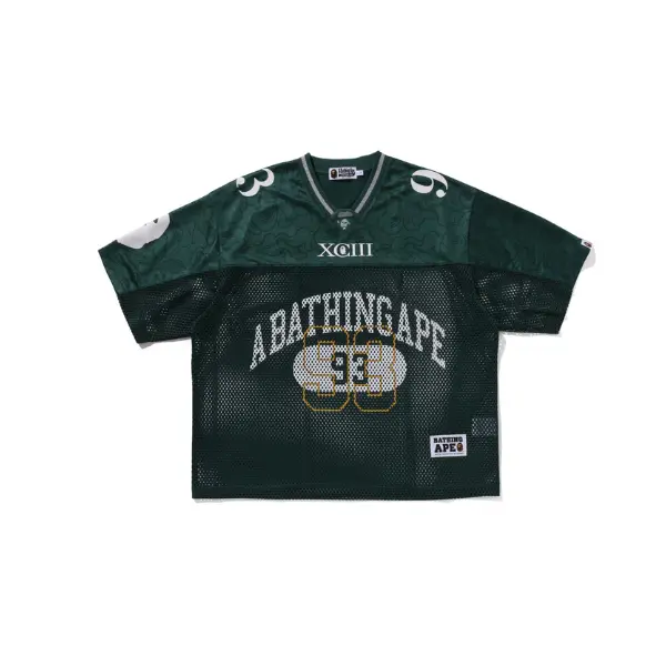 Deluxeside-2025-05-11T221852.553 LINE CAMO MULTI LOGO RELAXED FIT FOOTBALL JERSEY GREEN - Image 1