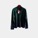 Button Sweater Green Black