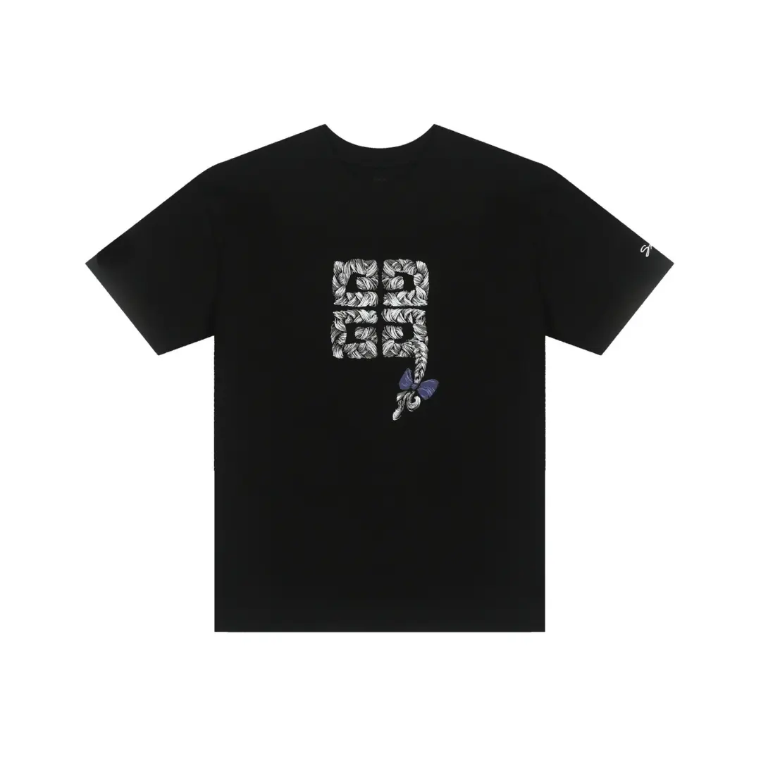 Deluxeside-2026-01-28T175648.383 Givenchy Black T-Shirt With 4G Braid Print - Image 1