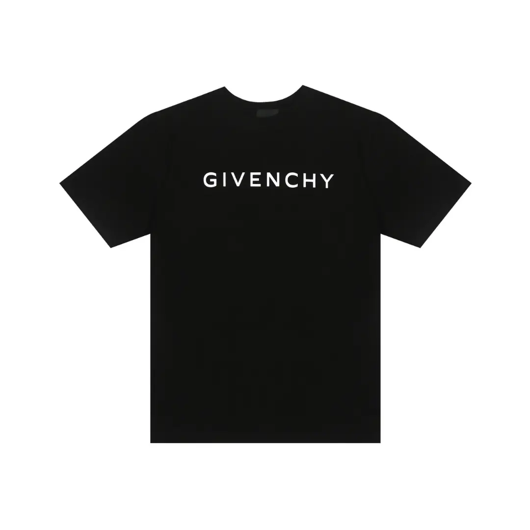 Deluxeside-2026-01-28T175911.301 Givenchy T-Shirt Black With Text Logo Design - Image 1