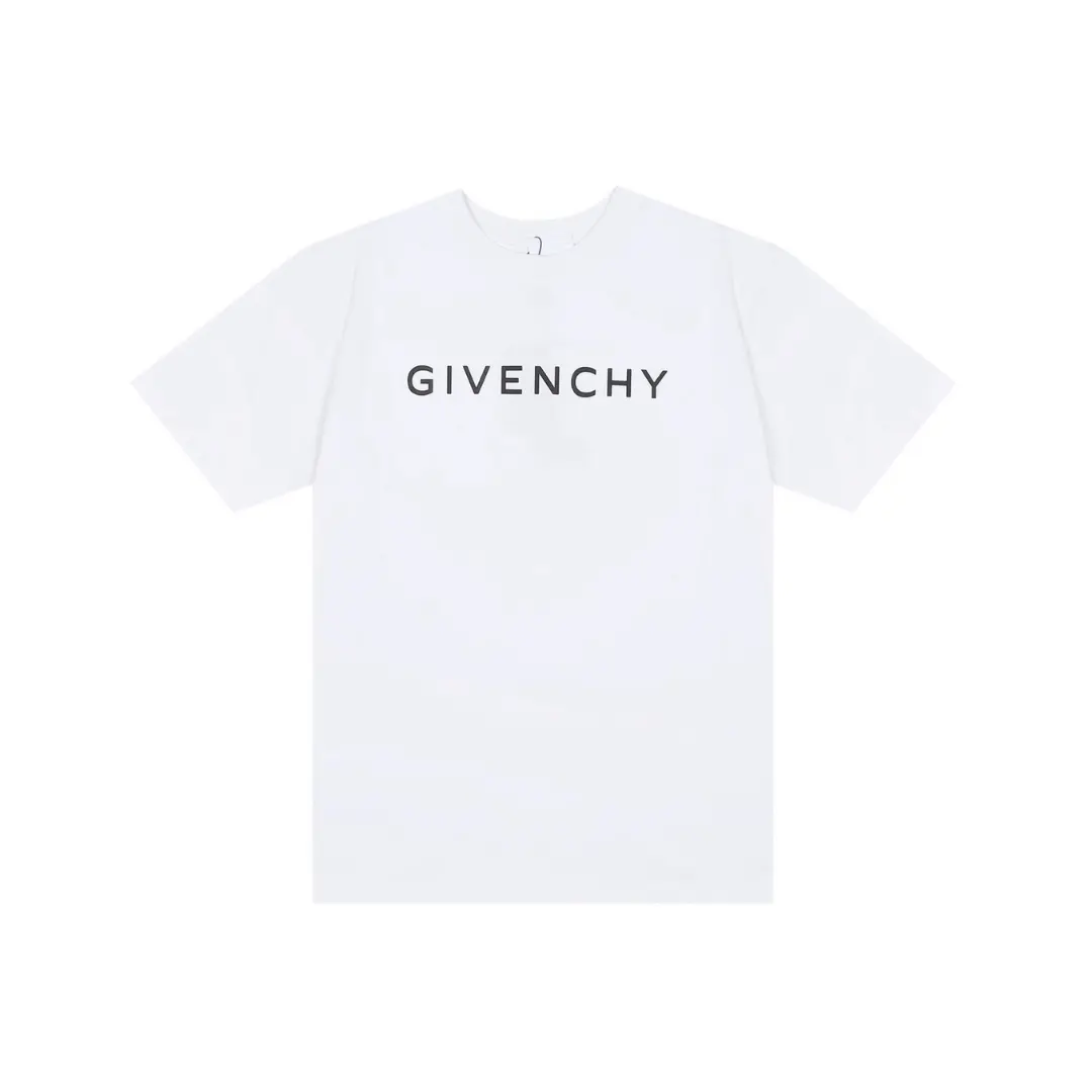 Deluxeside-2026-01-28T175924.622 Givenchy T-Shirt White With Text Logo Design - Image 1