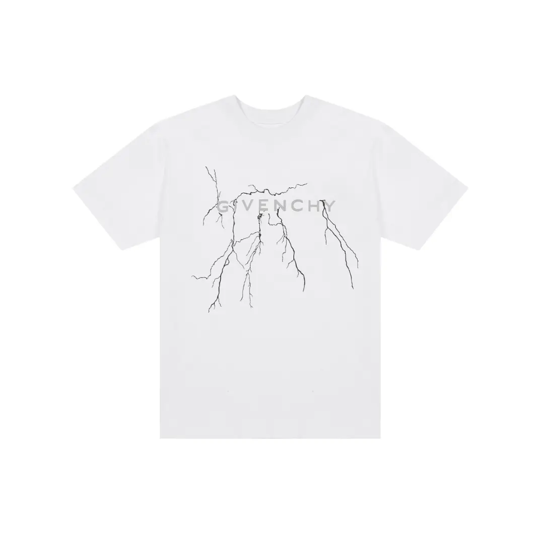 Deluxeside-2026-01-29T145039.123 Givenchy T Shirt White With Lighting Effect - Image 1