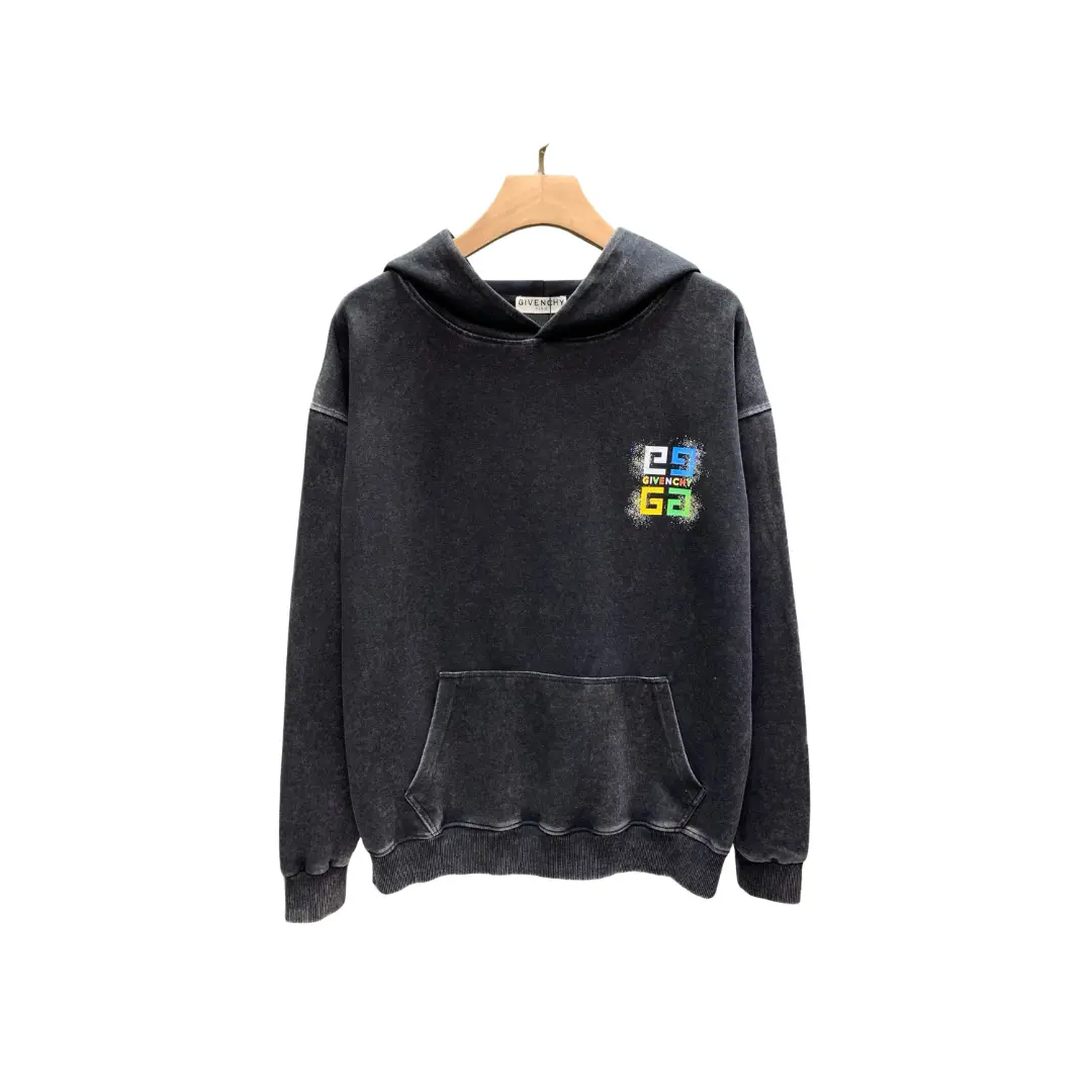 Deluxeside-2026-01-29T165141.391 Givenchy Hoodie Black With Yellow Green Monogram Design - Image 1