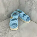 Sandal With Double G Light Blue - Image 2