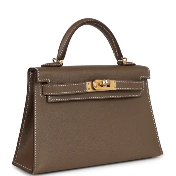 Hermès Kelly Sellier 20 Etoupe Epsom Leather Bag