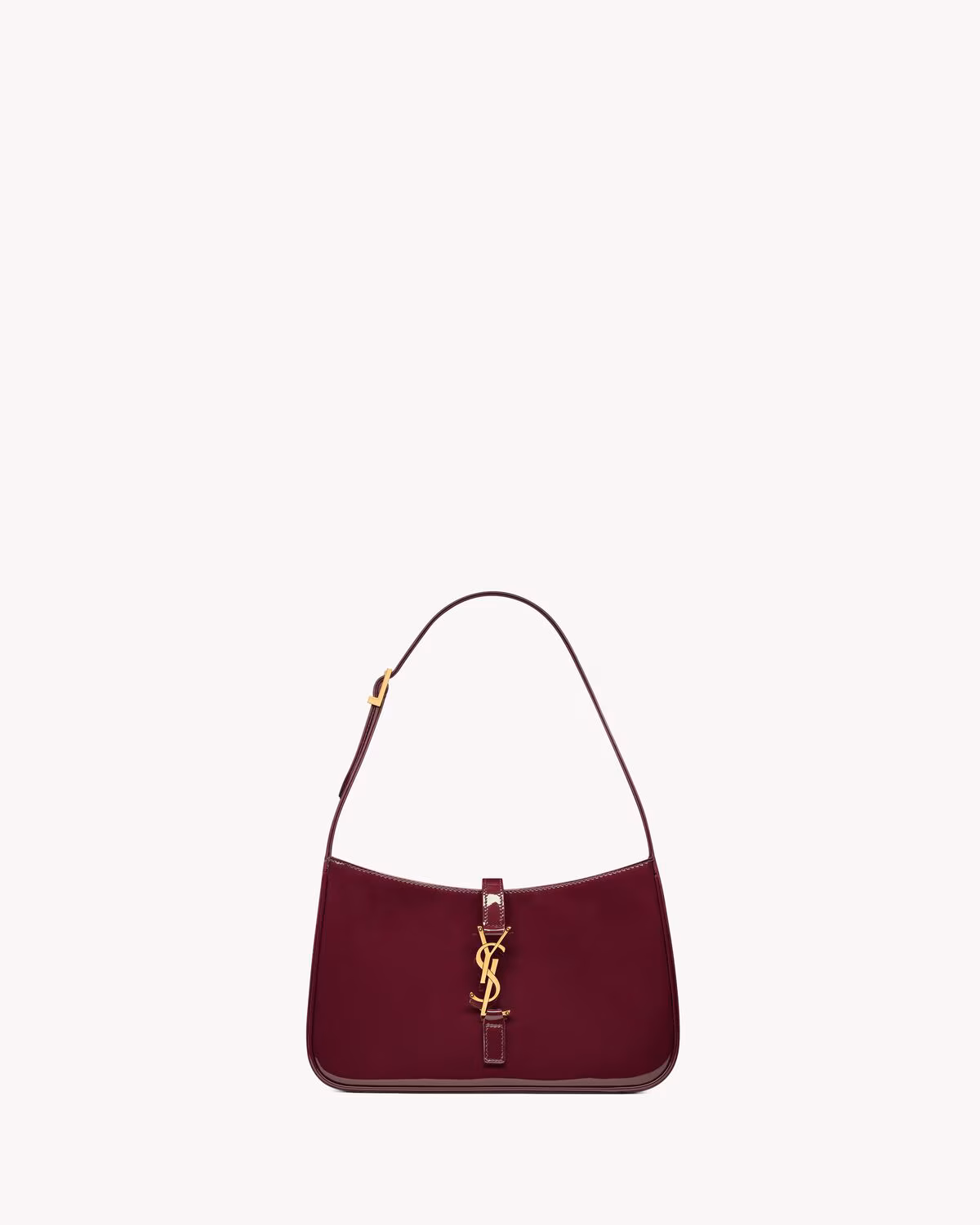Medium2-657228B870W6413_A Saint Laurent Le 5 à 7 Deep Burgundy Hobo Shoulder Bag - Image 1