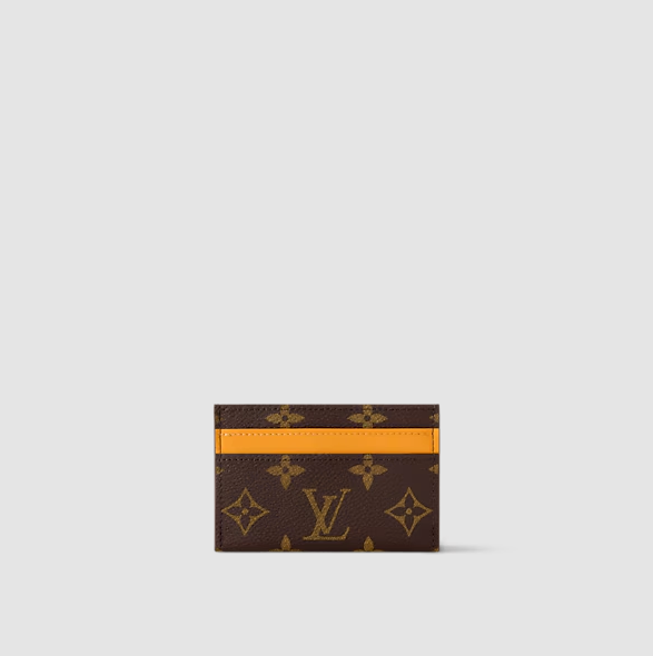 LV Monogram Macassar Canvas Double Card Holder