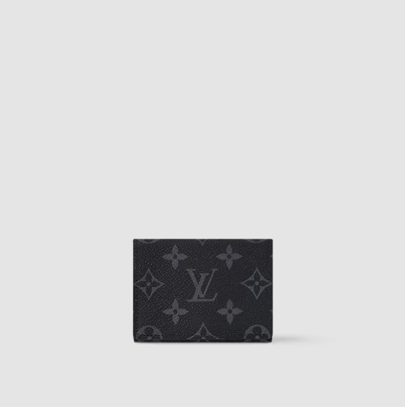 LV Slim Monogram Eclipse Canvas Card Holder