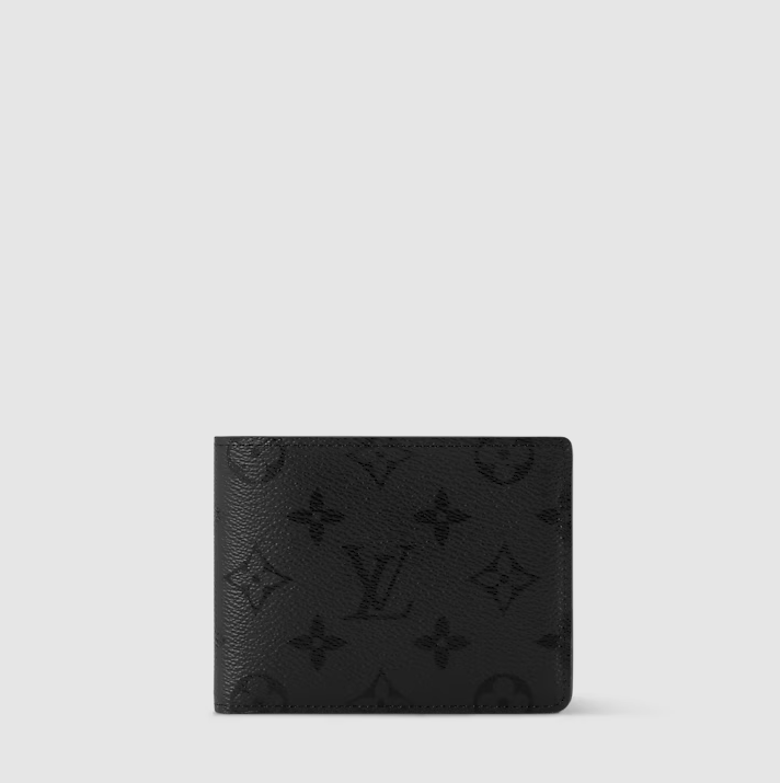 LV Black Monogram Eclipse Canvas Multiple Wallet
