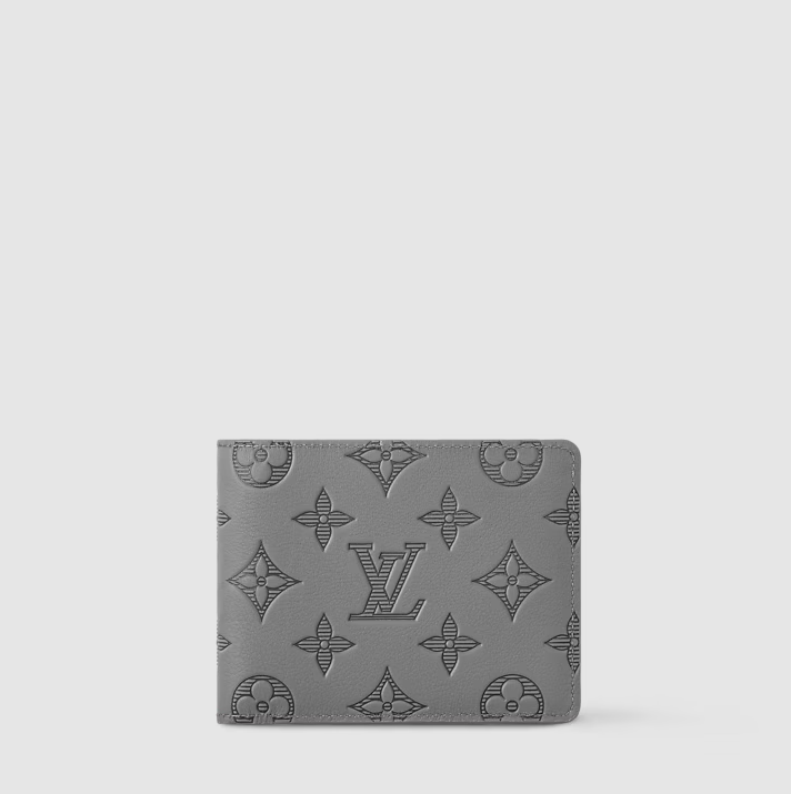 LV Anthracite Gray Monogram Shadow Multiple Wallet