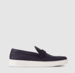 LV Resort Navy Blue Leather Loafers