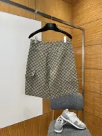 Linen Blend Canvas Shorts - Image 2