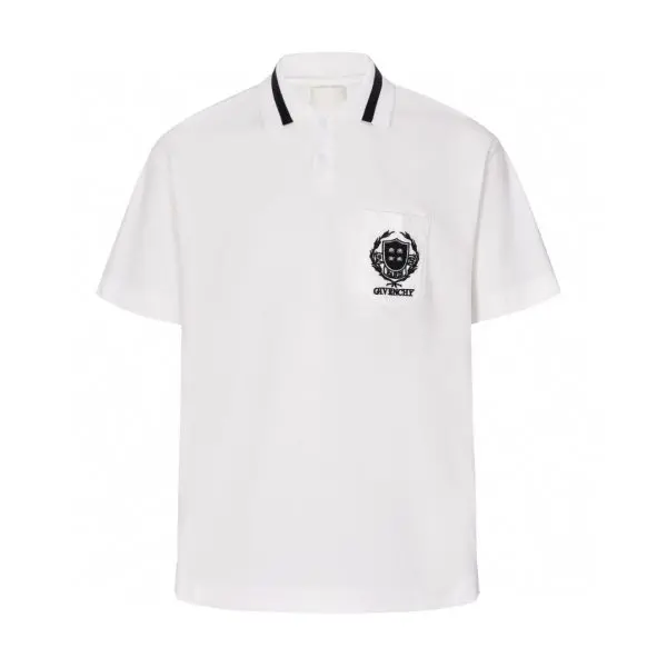 TSHP2755-1-600x600-1 Givenchy Polo T-Shirt White - Image 1